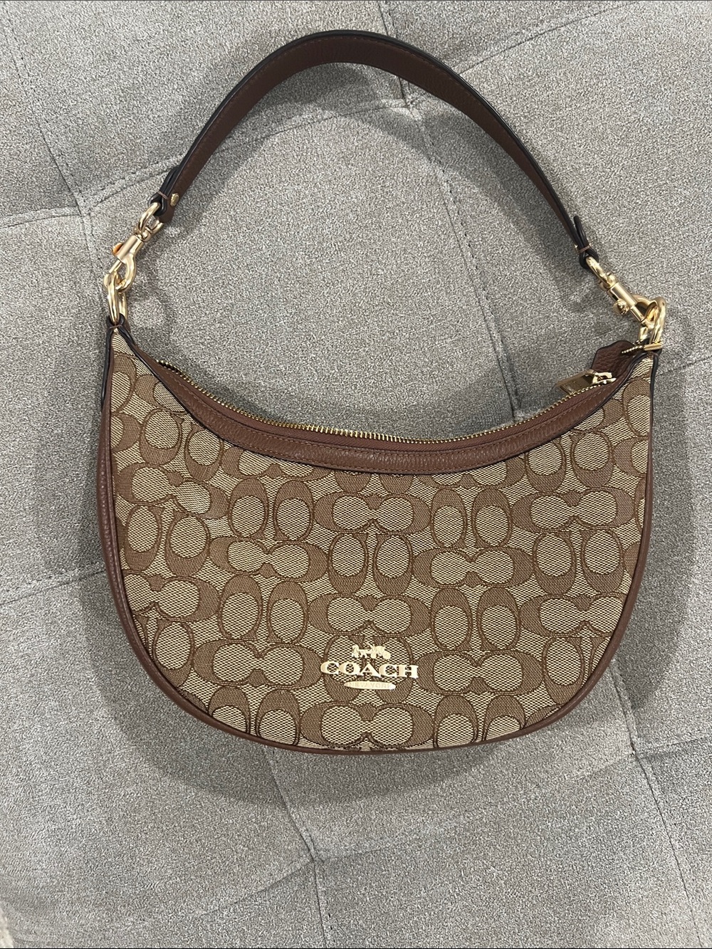 COACH Aria Shoulder Bag with Gold Hardware